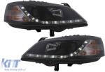 KITT Lightning LED DRL fényszórók Opel Astra G (09.1997-02.2004) típushoz, fekete (HLOPAGBLED)