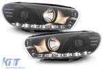 KITT Lightning DAYLINE fényszóró VW Scirocco III 08+ DRL-optikás fekete (SWV33GXB)
