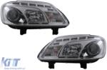 KITT Lightning LED DRL fényszórók VW Touran 1T / Caddy (02.2003-10.2006) típushoz, króm (SWV34GXC)