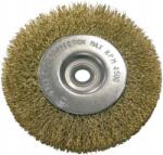 PROLINE Hullámos sárgaréz drót körkefe 22mm-es furattal fi 115mm (32812)
