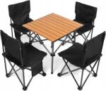  Összecsukható kemping szék szett 4 db piknik asztal grill kemping (B0CHYYS7VW)