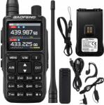 Baofeng Vészhelyzeti rádió Rövidhullámú Rádiókészülék Baofeng UV-5R Mini Légi Sáv (UV-5R Mini V2 Black)