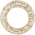 Home Styling Decoration Coroană de Crăciun luminoasă, 40 cm, 30 LED-uri, aurie