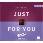 Milka csokoládé pralinék Just For You csokoládédoboz kakaós töltelékkel 110 g (7622201141448)