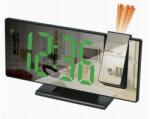 Led digitális ébresztőóra mennyezeti projektorral, tükrös kijelzővel és Usb csatlakozóval (FA272)