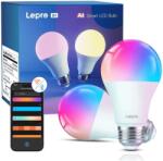 Lepro B1 AI okos izzó E27 RGBCW WiFi és Bluetooth 8.5 W 806 lm, 2 db (B1-EU-2)