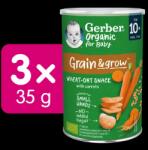 GERBER Organic/Natural GERBER Organic kréker, sárgarépás, 3x25g (BABY24258bun)