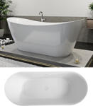 Niagara Wellness LEXIE fényes fehér szabadonálló akril fürdőkád - 150x73 (NW-KSZ-LEX150)