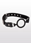 Taboom Open Ring Gag Szájpecek Nyitott Szájjal Fekete Regulálható Pánttal