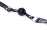 Fetish B - Series Knebel Ball Szájpecek Légzőnyílás, Állítható pánt Fekete 3, 3 cm átmérő