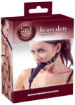 Fetish Collection Szájpecek dildoval 12 cm fekete políuretán szilikon - szexvital