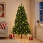 Brad de Crăciun artificial cu glob 180 cm 300 LED-uri Alb cald (3461412-3461412)