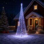  Brad de Crăciun LED 400 cm 450 LED-uri Albastru Fier Negru (42053607-42053607)