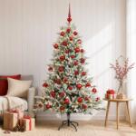  Brad de Crăciun artificial cu glob 150 cm 150 LED-uri Alb cald (3465846-3465846)