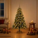  Brad de Crăciun Artificial cu Globuri 150 cm 150 LED-uri (3461271-3461271)