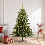  Brad de Crăciun artificial cu glob 120 cm 150 LED-uri Alb cald (3465651-3465651)