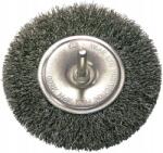 PROLINE Hullámos acélhuzal körkefe fi=120 mm, szár 6 mm (32432)
