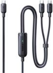 Baseus Cablu Incarcare USB-C - 2 x USB-C Baseus Flash 4 2in1, 140W, 1.5m, Negru E0426X00 (E0426X00)