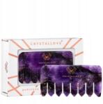 Crystallove Ametisztből készült fejbőr masszírozó fésű