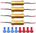  4x Led Ellenállás 50W 6Ohm Canbus Dekóder Szűrő Ellenállás Kiégett Izzó Hiba