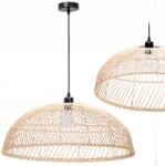 TOOLIGHT Boho Függőlámpa E27 Természetes Fonott Nagy (OSW-01046)