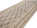 Fashion Traversa Fashion 32009-120, Inaltime Fir 12 mm, Latime 1m, Marime 100 x 1800 cm, Crem, Maro, Festonata Surfilata Tivita, Antialergica, Polipropilena, Living, Dormitor, Coridor, Hol Covor