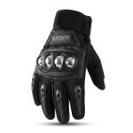 Rolinger Mănuși de motocicletă de iarnă pentru bărbați negre W18306-1 (W18306-1)
