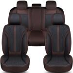 Bremer Sitzbezüge Set huse scaune auto Bremer Sitzbezuge, material textil in si velur microfibra, compatibil tetiere detasabile, maro cu negru, 15 piese