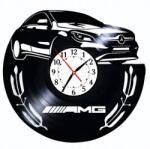  Ceas de perete din disc de vinil, Model Mercedes, Negru, 30 cm - cod CB3137