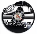  Ceas de perete din disc de vinil, Model Volkswagen, Negru, 30 cm - cod CB4286