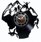  Ceas de perete din disc de vinil, Model Alpinisti, Negru, 30 cm - cod CB5256