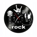  Ceas de perete din disc de vinil, Model Rock, Negru, 30 cm - cod CB2776