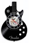  Ceas de perete din disc de vinil, Model Chitara, Negru, 30 cm - cod CB4939