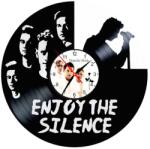  Ceas de perete din disc de vinil, Model Depeche Mode Lucrat Manual Cadran Dublu Laminat din Disc Vinil Reciclat 30 cm, Negru, 30 cm