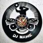  Ceas de perete din disc de vinil, Model DJ, Negru, 30 cm - cod CB4433