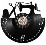  Ceas de perete din disc de vinil, Model Croitorie, Negru, 30 cm - cod CB3884