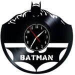  Ceas de Perete Decorativ "Batman - The Dark Knight", din Disc Vinil Reciclat, Design Gotham City, Negru, Mecanism Silențios (Sweep)