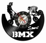  Ceas de perete din disc de vinil, Model Bmx, Negru, 30 cm - cod CB1487