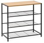 Sersimo Raft multifunctional cu 2 polite si blat superior din MDF, cadru metalic (HF-0070) Pantofar
