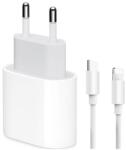 Kit de incarcator rapid PD20W, Margot, compatibil cu iPhone14/13/12/11, USB-C, 1M, alb (MARDZ01)
