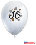 Procos Happy Birthday 30 Milestone léggömb, lufi 6 db-os 11 inch (27, 5 cm) (PNN95622)