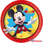 Disney Mickey Jump Into Fun papírtányér 8 db-os 20 cm FSC (PNN97224) - nyomtassotthon