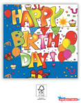 Boldog Születésnapot Happy Birthday Kokliko szalvéta 20 db-os 33x33 cm FSC (PNN94835)