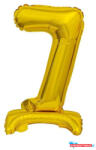 GoDan Arany B&C Gold mini 7-es szám fólia lufi talppal 38 cm (MLG135169)
