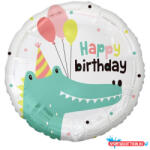 GoDan Krokodil Happy Birthday Crocodile fólia lufi 36 cm (MLG149340)