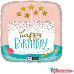 Grabo Happy Birthday Confetti Cake fólia lufi 46 cm (GBB26118P) - nyomtassotthon