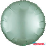  Zöld Silk Lustre Mint kör fólia lufi 43 cm (DPA9914107) - nyomtassotthon
