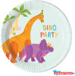 Dinoszaurusz Party papírtányér 8 db-os 20 cm FSC (PNN97974) - nyomtassotthon