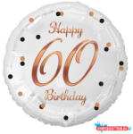 GoDan Happy Birthday 60 B&C White fólia lufi 36 cm (MLG155785)