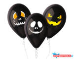 GoDan Halloween Faces léggömb, lufi 3 db-os 12 inch (30 cm) (MLG309713)